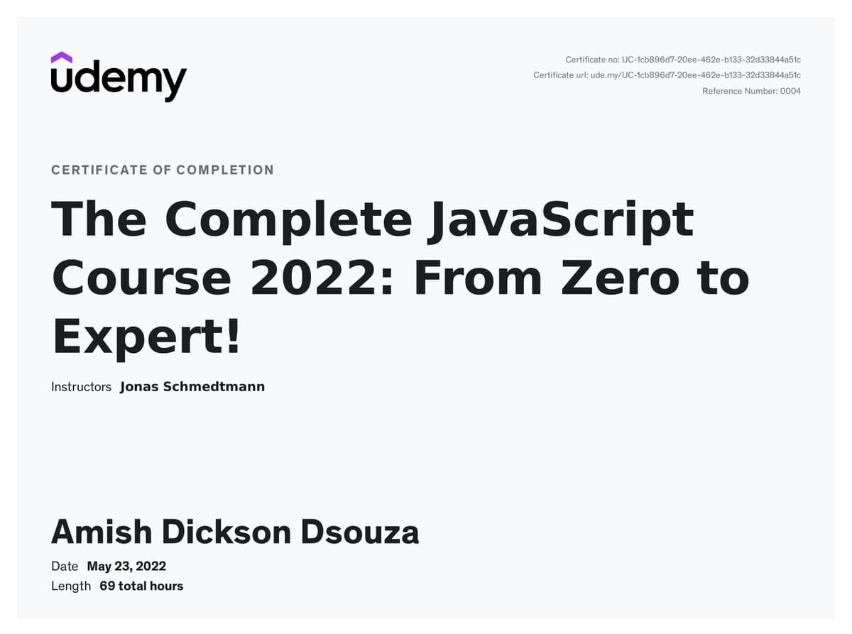 The Complete JavaScript Course 2022: From Zero To Expert!